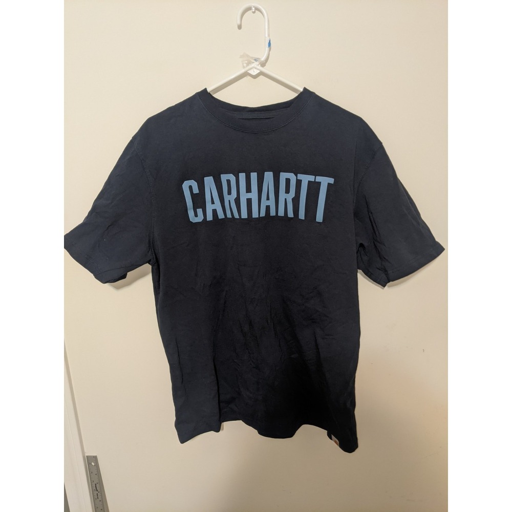 Carhartt Shirt Men's Medium Original Fit Blue Logo Tee NWOT